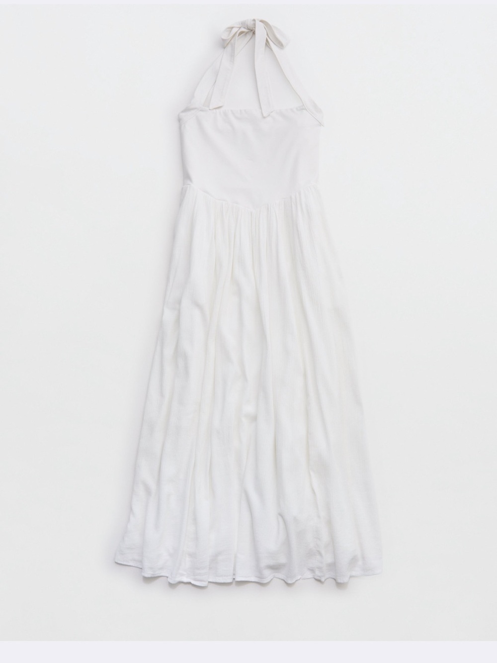 NWT Aerie At The Barre White Halter Midi Dress Size Small - Picture 4 of 7